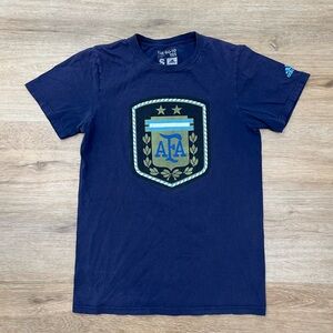 Navy Blue Adidas Argentina National Team Soccer T-shirt Men’s Size Small